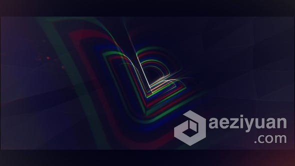 动态缩放变焦标志闪烁光效粒子动画LOGO片头AE模版 Dynamic Zoom Logo - AE资源网 www.aeziyuan.com