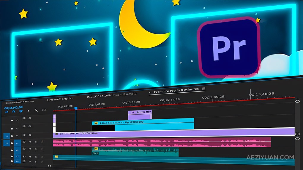 Premiere Pro高效视频剪辑工作流程视频教程 Learn BLAZING Fast Editing Technique inPremiere,Premiere教程,pr教程 - AE资源网 www.aeziyuan.com