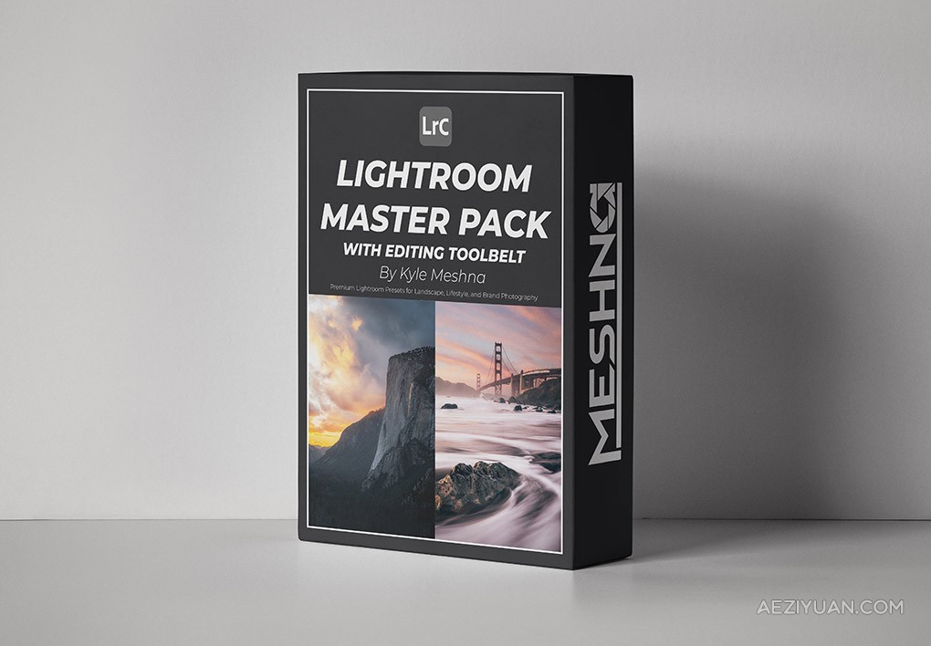 36款经典旅拍风光摄影后期调色Lightroom预设 Lightroom Presets – The 2024 Meshna MasterpackLightroom预设,LR预设,摄影调色,旅行风光 - AE资源网 www.aeziyuan.com