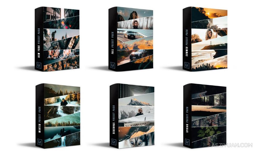 74款INS网红油管大神 Alen Palander 人文风光旅拍肖像四季纽约6套Lightroom 预设合集 Ultimate Preset Bundle – 74 Premium PresetsLightroom预设,LR预设,人文风光,旅拍摄影,调色预设 - AE资源网 www.aeziyuan.com