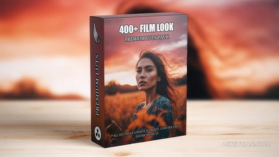 400个视频剪辑师电影制作人后期调色LUT预设 Ultimate Collection: 400 Cinematic LUTs for Filmmakers &amp; EditorsLUT预设,调色预设,视频调色,复古电影 - AE资源网 www.aeziyuan.com