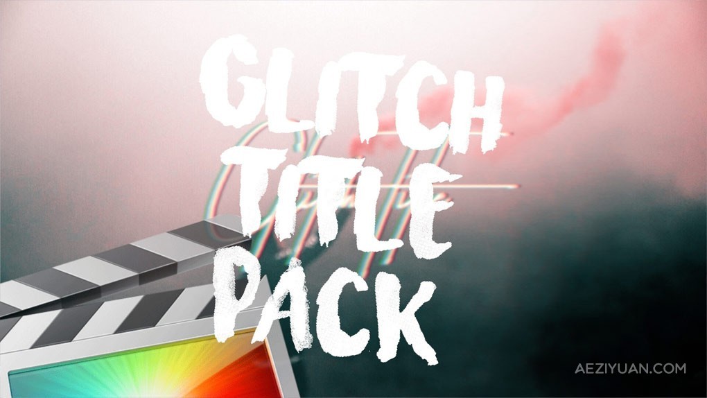 28种故障闪烁抖动文字标题字幕条动画FCPX插件 Ryan Nangle – Glitch Titles Pack故障,闪烁,抖动,文字,动画 - AE资源网 www.aeziyuan.com