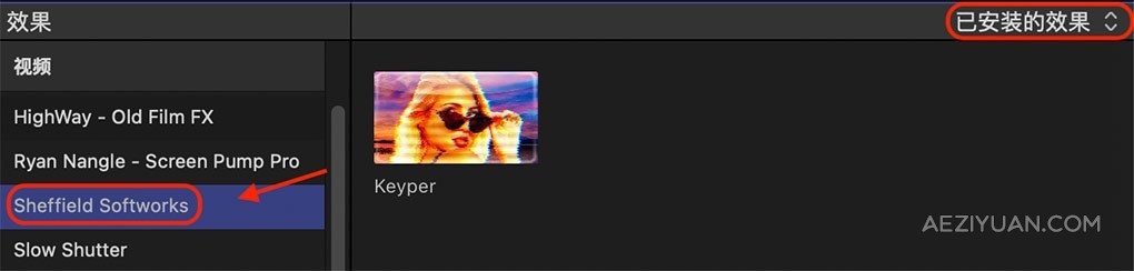 一键智能快速去除背景抠像工具FCPX插件 Sheffield Softworks – Keyper 2.1 - AE资源网 www.aeziyuan.com