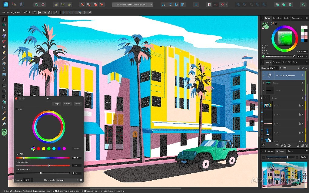 专业矢量图设计软件 Affinity Designer 2（2.5.0.2471）中文版等多国语言版本 Win/Mac版本下载PS,图像处理软件,Affinity Designer,矢量设计软件 - AE资源网 www.aeziyuan.com