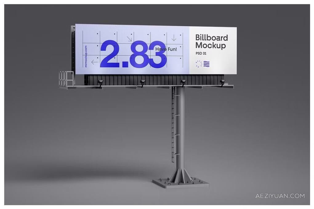 34款大型户外商业宣传灯箱展架建筑路牌岗亭广告展板PS模型样机 Billboard Mockups + Banners &amp; SignsPS样机,展板展架,广告宣传,户外广告 - AE资源网 www.aeziyuan.com