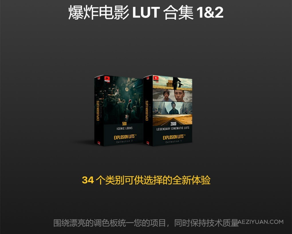 Paramount Motion 终极电影视频制作音效音乐转场LUT调色视频素材合集包 ULTIMATE Filmmaker BundleFCPX插件,PR模板,调色转场,达芬奇模板,配乐音效 - AE资源网 www.aeziyuan.com