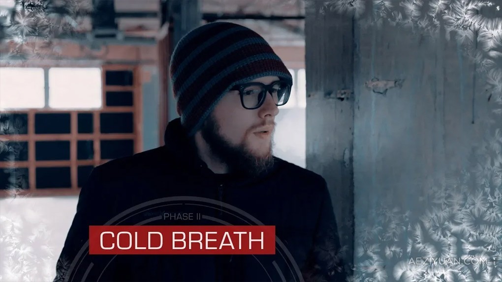 30个冰冷寒冬口鼻呼气哈气水雾水汽4K叠加动画4K视频素材 ActionVFX – Cold Breath - AE资源网 www.aeziyuan.com