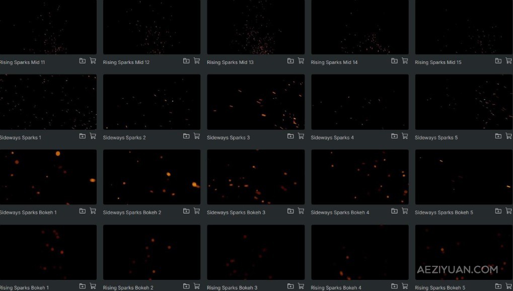 45个真实火星火花飞溅漂浮粒子特效视频动画4K视频素材 ActionVFX | Fire Sparks – Close真实,漂浮,粒子特效,特效,视频 - AE资源网 www.aeziyuan.com