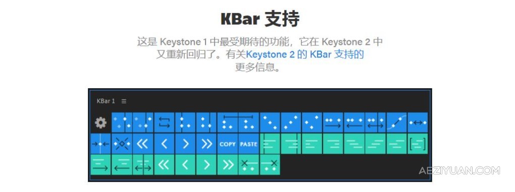 关键帧复制粘贴对齐镜像拉伸调节控制工具AE脚本 Keystone v2.0.2 支持Win/Mac - AE资源网 www.aeziyuan.com