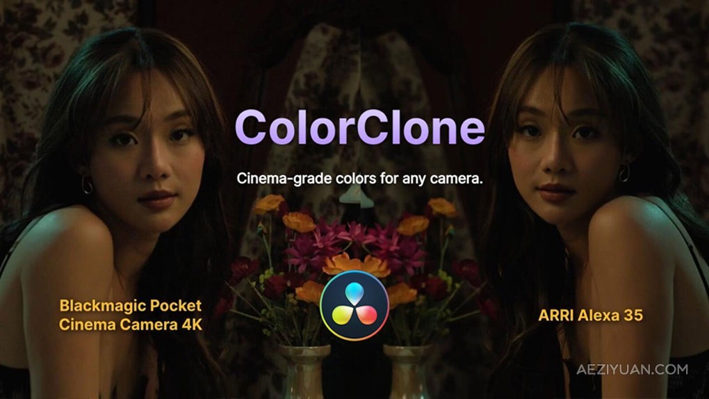 相机色彩快速高精度匹配达芬奇插件 Filmatic AI – ColorClone v1.1.1 Win版 + 使用教程相机,色彩,快速,匹配,达芬奇 - AE资源网 www.aeziyuan.com