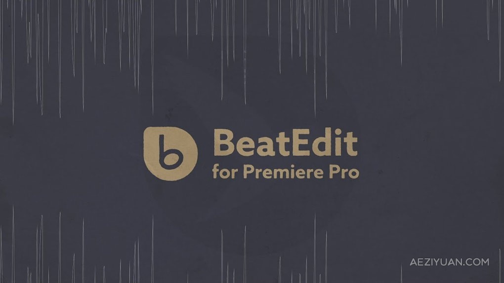 音乐节奏鼓点自动节拍打点标记PR脚本插件 BeatEdit for Premiere Pro v2.2.000 Win/Mac版PR脚本 - AE资源网 www.aeziyuan.com