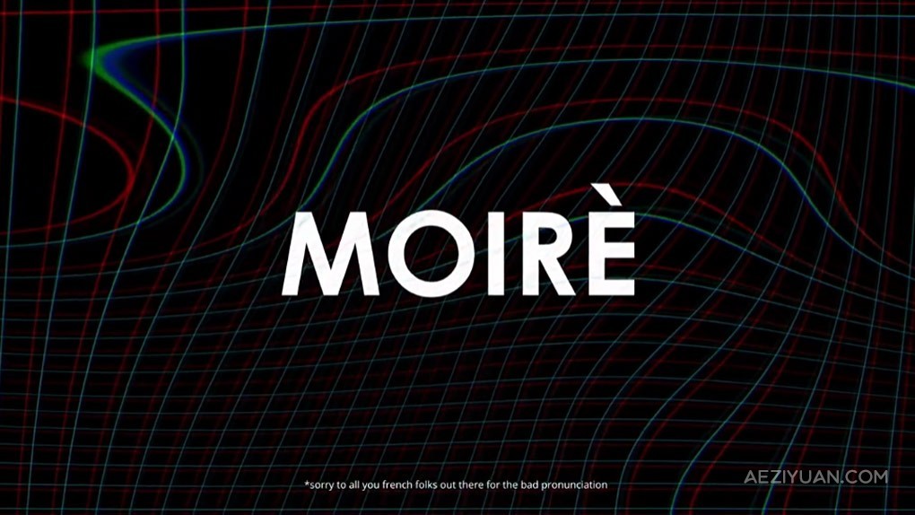 复古视频摩尔纹VHS外观显示生成特效AE脚本 Moiré v1.6 汉化版 + 使用教程复古,视频,摩尔纹,外观,显示 - AE资源网 www.aeziyuan.com