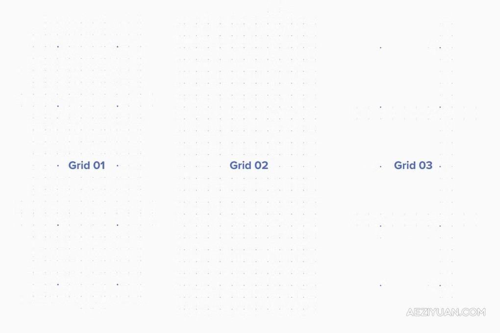 12款创意几何网格背景布局图形设计矢量模板图片素材 Essential Geometry Grid Backgrounds - AE资源网 www.aeziyuan.com