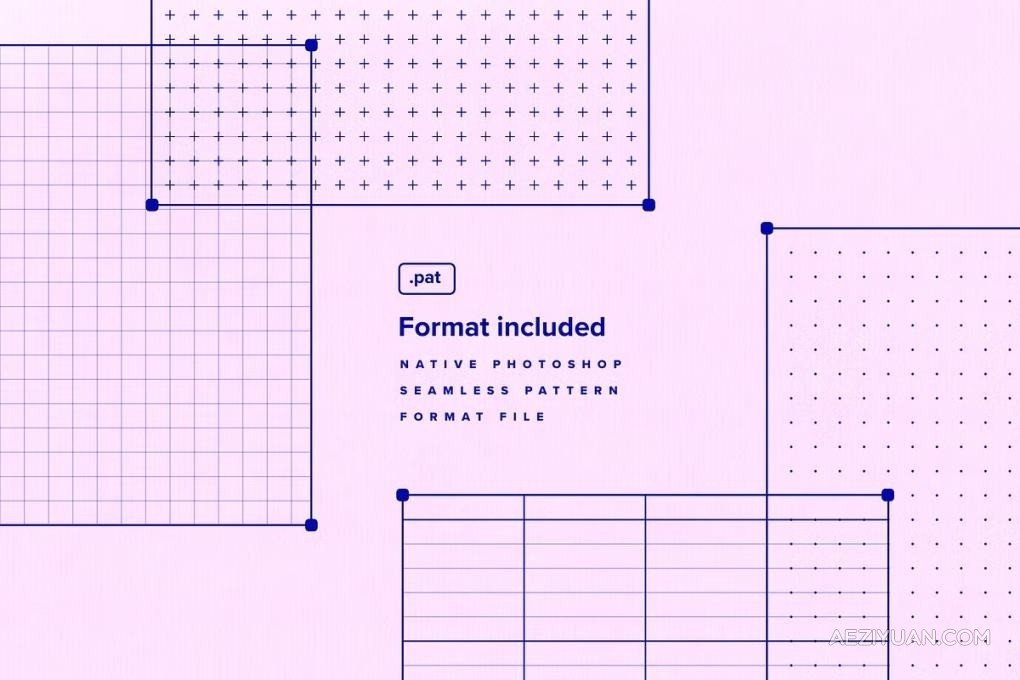 12款创意几何网格背景布局图形设计矢量模板图片素材 Essential Geometry Grid Backgrounds - AE资源网 www.aeziyuan.com