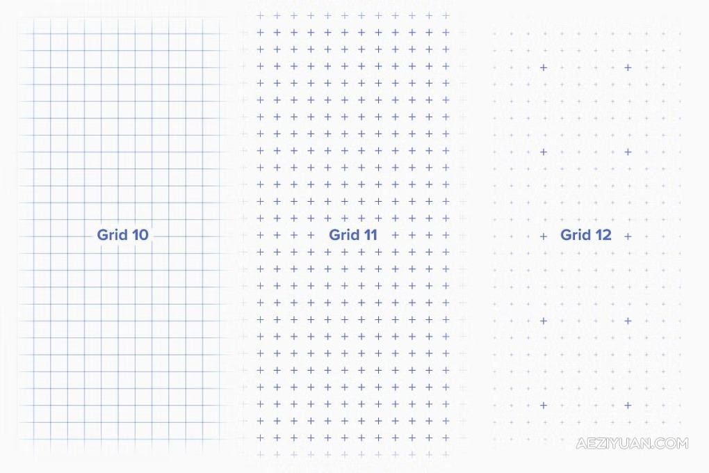 12款创意几何网格背景布局图形设计矢量模板图片素材 Essential Geometry Grid Backgrounds - AE资源网 www.aeziyuan.com