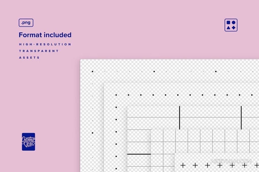 12款创意几何网格背景布局图形设计矢量模板图片素材 Essential Geometry Grid Backgrounds - AE资源网 www.aeziyuan.com