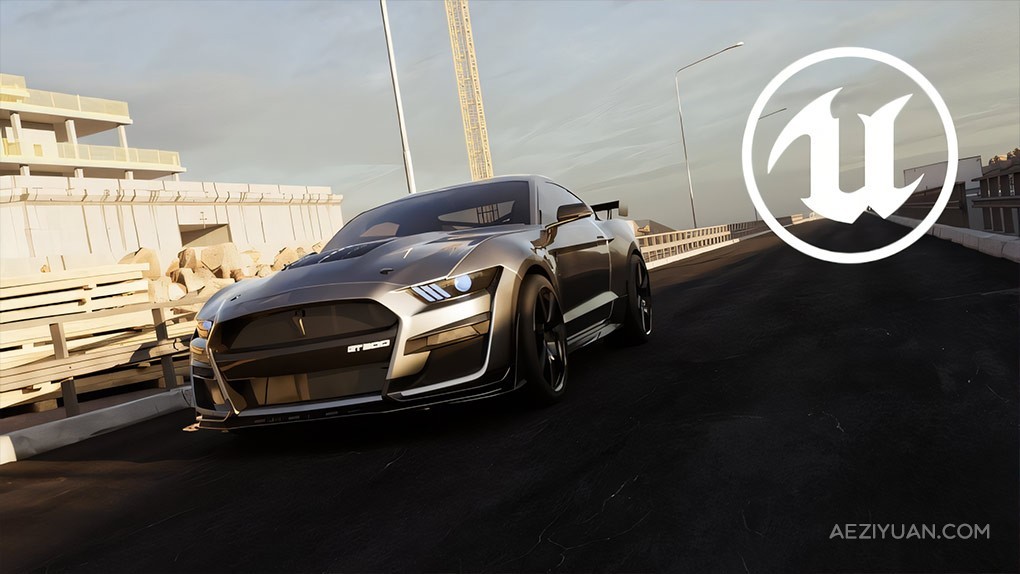 UE5虚幻引擎影视级逼真汽车动画制作流程视频教程 Unreal Engine 5 - The Complete Automotive Cinematic Course - AE资源网 www.aeziyuan.com