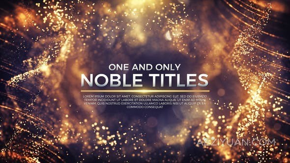 高贵典雅粒子流背景适合珠宝奢侈品企业视频宣传标题-AE模板 Noble Titles高贵典雅,背景,适合,珠宝,奢侈品 - AE资源网 www.aeziyuan.com