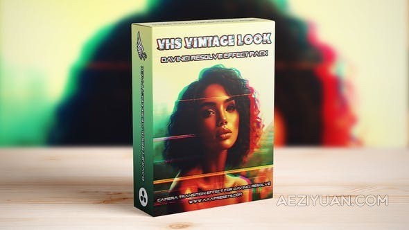 10个VHS复古颗粒状轻微扭曲效果旧电视风格LUT及DR达芬奇模板 VHS Vintage Effect for DaVinci Resolve - Old TV Style Filters复古,轻微,扭曲,效果,电视 - AE资源网 www.aeziyuan.com