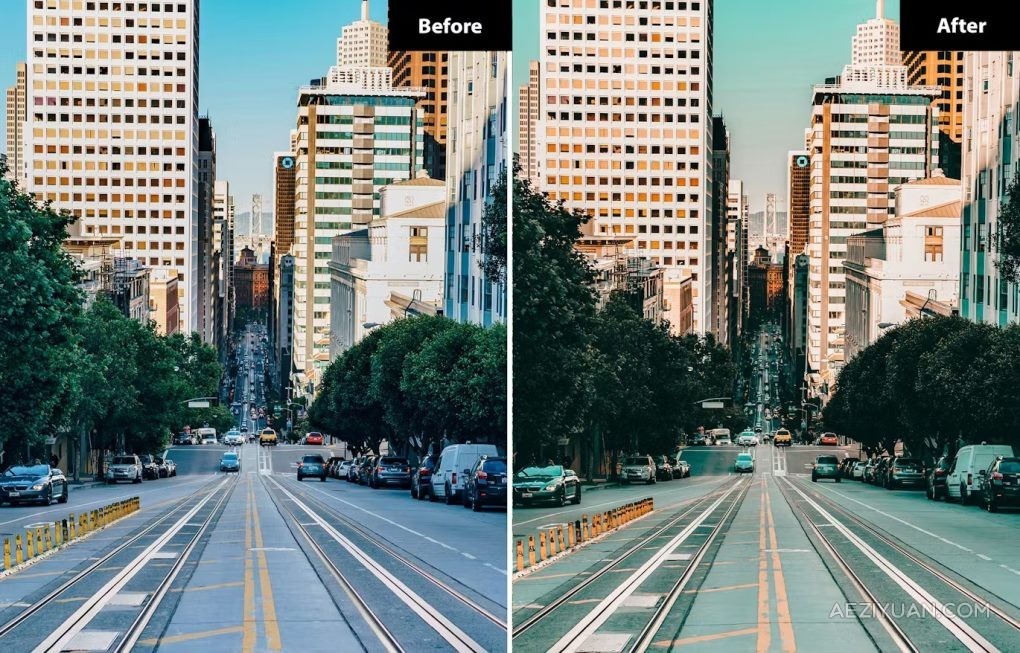 城市风光摄影Lightroom预设 6 Chic city Lightroom and Photoshop Presetslightroom,预设,photoshop - AE资源网 www.aeziyuan.com