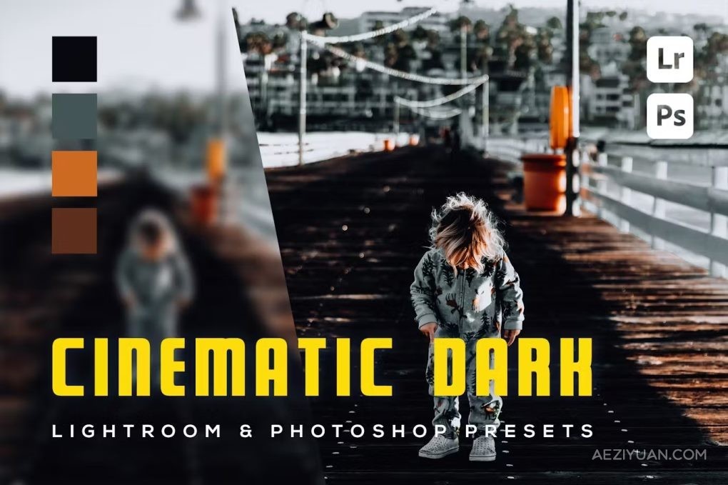 6种黑暗电影色后期调色LR预设 6 Cinematic Dark Lightroom and Photoshop Presets黑暗,电影,后期调色,预设,lightroom - AE资源网 www.aeziyuan.com