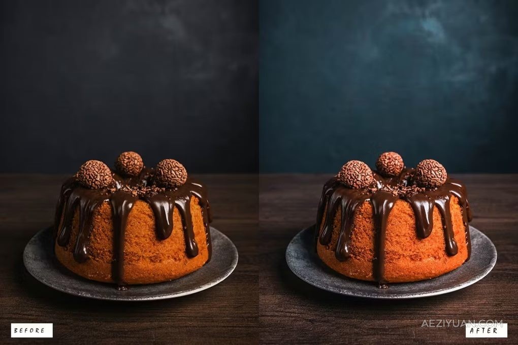 12种蛋糕冰激凌美食调色LR预设 12 Perfect Cake Lightroom Presets蛋糕,冰激凌,美食,调色,预设 - AE资源网 www.aeziyuan.com