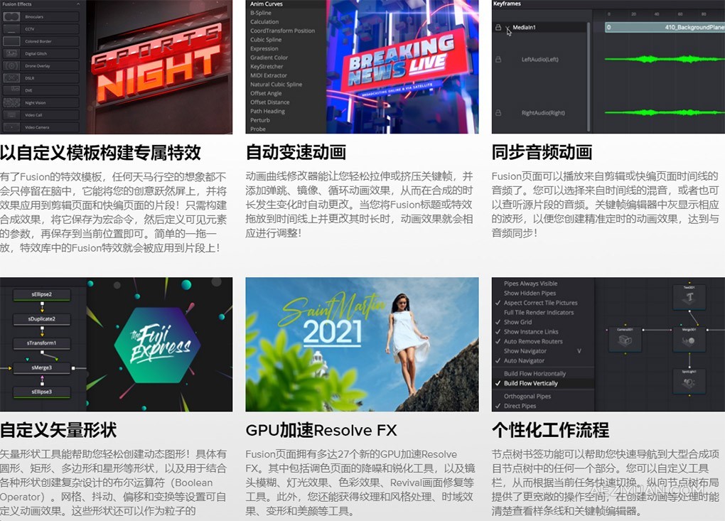 Blackmagic Fusion Studio 19.0b4 Build39 影视后期特效合成软件 Win/Mac中文版下载fusion,studio,影视后期特效,特效合成,软件 - AE资源网 www.aeziyuan.com