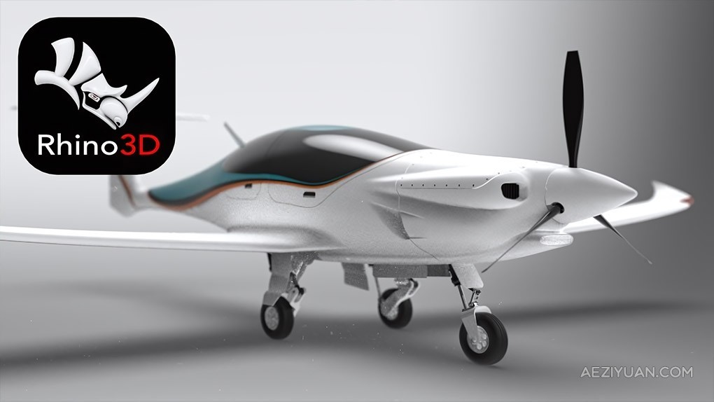 Rhino3D飞机NURBS曲面3D建模视频教程 Rhino3D Aircraft NURBS Professional 3D Modeling Course飞机,曲面,3d建模,aircraft,professional - AE资源网 www.aeziyuan.com