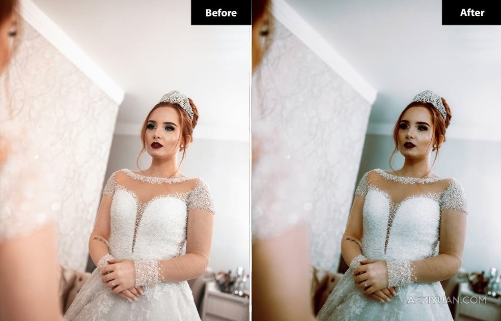 现代魅力复古婚礼LR预设 6 Modern Glam Wedding Lightroom Presets现代,魅力,预设,modern,wedding - AE资源网 www.aeziyuan.com