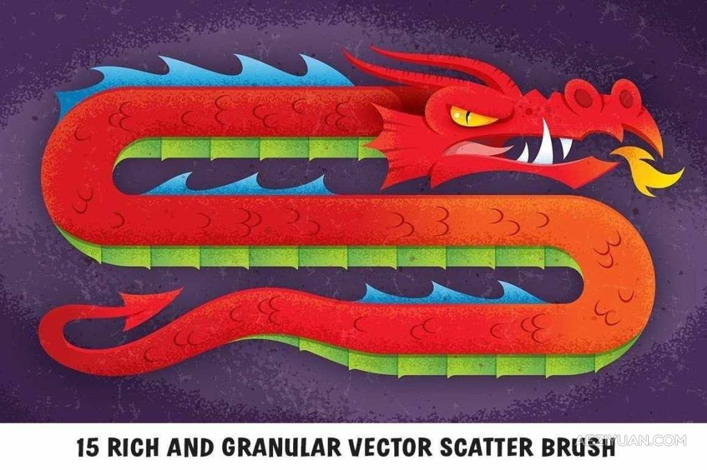 AI笔刷-45支复古粗犷手绘插画阴影散点线条纹理着色器画笔Ai矢量笔刷 Retro Supply – The Awesomely Organic Vector Brush Essential Bundle笔刷,复古,粗犷,手绘插画,阴影 - AE资源网 www.aeziyuan.com