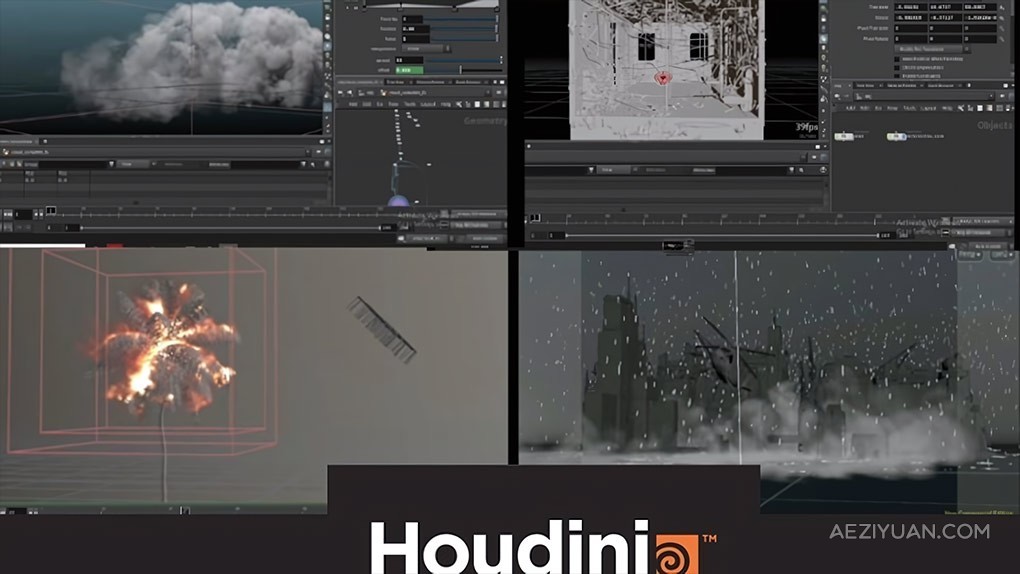 Houdini高级模拟视觉特效制作全流程视频教程 Houdini Effects Workshophoudini,高级,模拟,视觉特效,特效制作 - AE资源网 www.aeziyuan.com