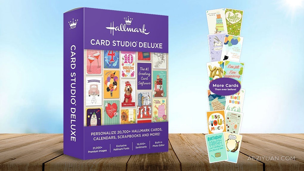 请柬贺卡邀请函明信片设计制作软件 Hallmark Card Studio Deluxe 2022 v22.0.1.3 Win/Mac版请柬,贺卡,邀请函,明信片,设计制作 - AE资源网 www.aeziyuan.com