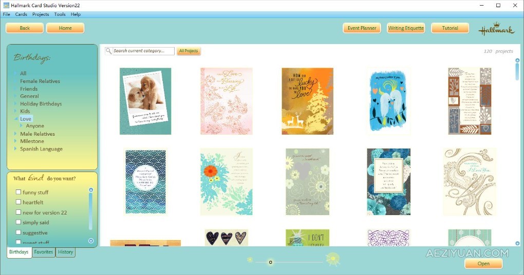 请柬贺卡邀请函明信片设计制作软件 Hallmark Card Studio Deluxe 2022 v22.0.1.3 Win/Mac版请柬,贺卡,邀请函,明信片,设计制作 - AE资源网 www.aeziyuan.com