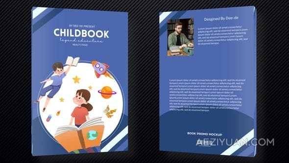 书本展示儿童书籍介绍新书宣传广告杂志促销教育视频-AE模板 Child Book Promo Kit - AE资源网 www.aeziyuan.com