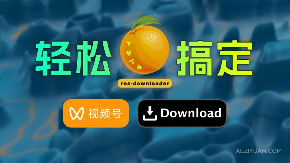 视频号平台网络资源嗅探下载工具 res-downloader v2.0 Win/Mac中文版 - AE资源网 www.aeziyuan.com