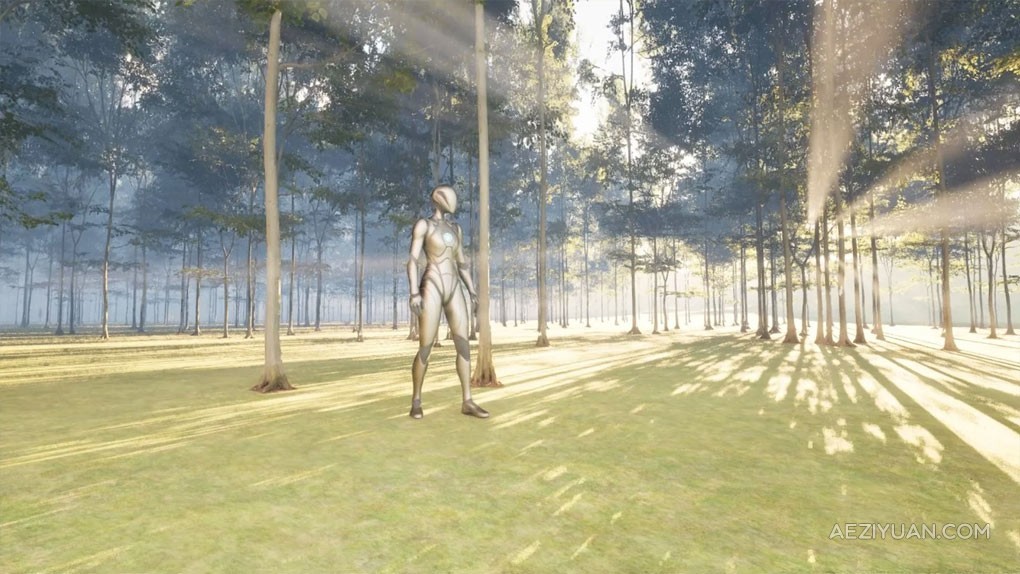 UE5虚幻引擎逼真草叶植被树木制作视频教程 3D Design in Unreal Engine: Create a Realistic and Navigable Environment - AE资源网 www.aeziyuan.com