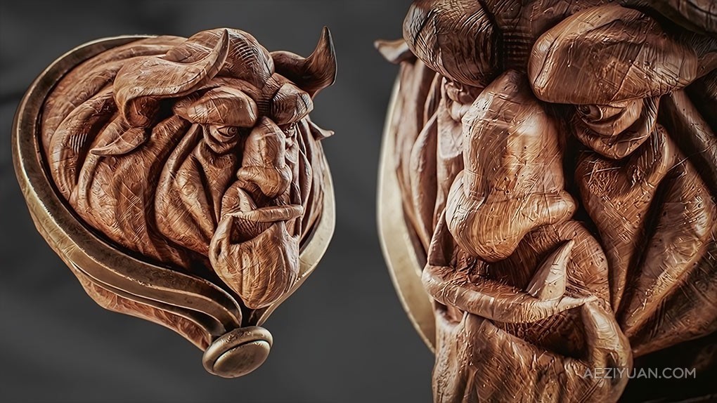 ZBrush奇幻野兽生物雕刻设计实例制作视频教程 The Beast - ZBrush Sculpture: Creating Magical Characters - AE资源网 www.aeziyuan.com