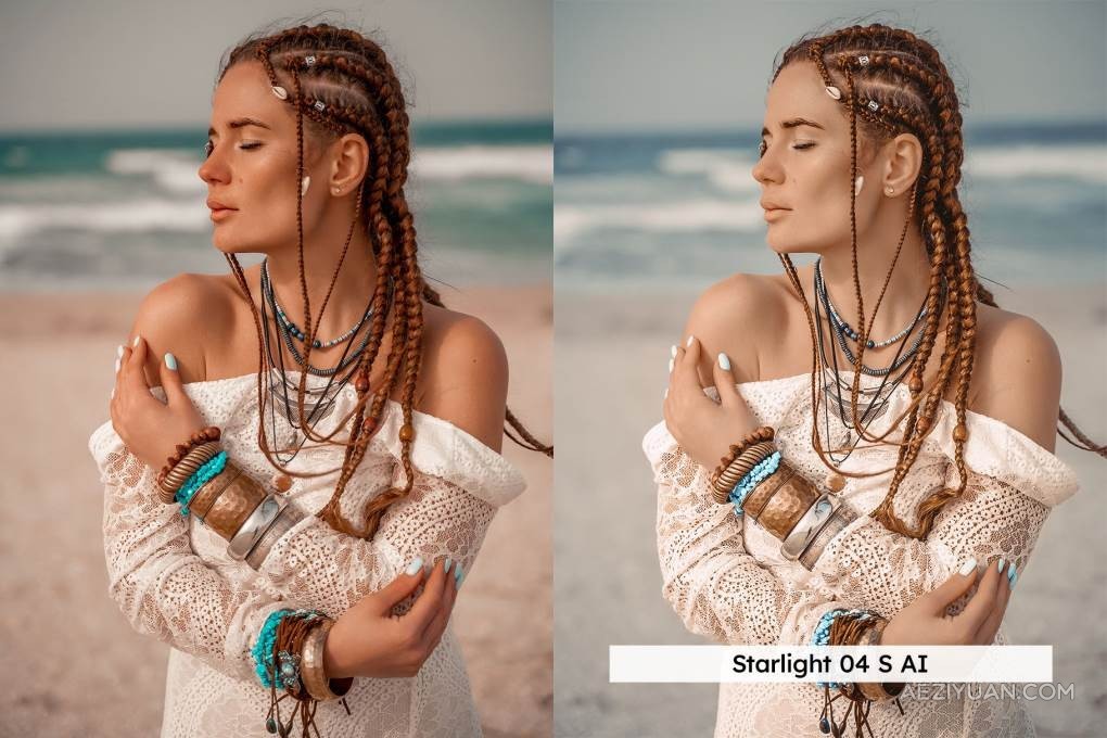 20个艺术情调波西米亚风格的Lightroom预设和LUT调色预设 Boho Style – 20 Lightroom Presets &amp; LUTsLR预设,LUTs,VIP,人物调色,风格调色 - AE资源网 www.aeziyuan.com