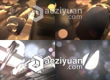 三维立体LOGO文字动画片头AE模板 Videohive Gold & Silver Logo Text Reveal