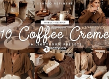 咖啡棕色调ins人像LR预设/移动APP预设 Brown Coffee Lightroom Presets