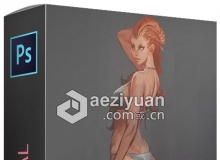 PS女性解剖艺术绘画训练视频教程 Cubebrush Simple Female Anatomy