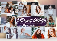 充满活力明亮通透灰白色LR预设/手机APP滤镜 Vibrant White Lightroom Presets