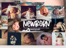 INS风新生儿Lightroom预设/移动APP预设 Newborn Lightroom Presets