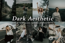 黑暗美学情绪人像后期Lightroom预设 Dark Aesthetic Lightroom Presets