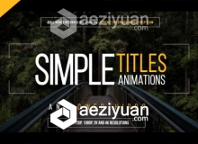 金色的标题AE模板 Videohive Gold Simple Titles V5.3