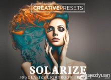 50组曝光过度萨巴蒂尔效应Lightroom预设 50 Solarize Lightroom Presets