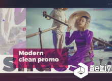 现代简单时尚的照片展示幻灯片相册动画AE模板 Videohive Modern Promo 19706118