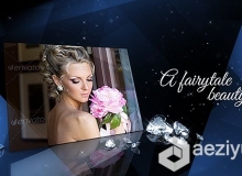 美丽优雅婚礼钻石包装动画AE模板 Videohive Luxury of Diamonds Elegant Slideshow