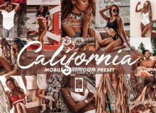 加州棕褐色旅拍手机修图LR预设 Mobile Lightroom Presets CALIFORNIA