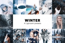 冬季旅拍人像风光Lightroom预设/APP调色滤镜 Photoshop Winter Lightroom Preset